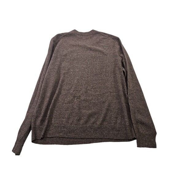 GC Men's XL Theory Hilles Crewneck Sweater in Cashmere Brown Melange Pullover - Picture 3 of 6